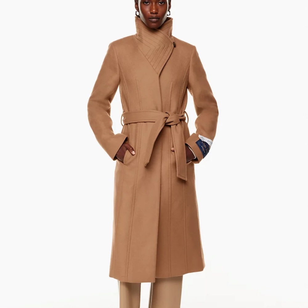 Aritzia Tan Pea Coat